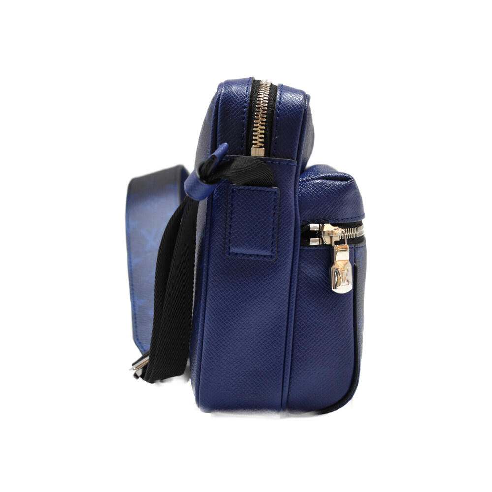 Louis Vuitton Bag Blue Shoulder Outdoor Messenger Monogram Taiga Cobalt